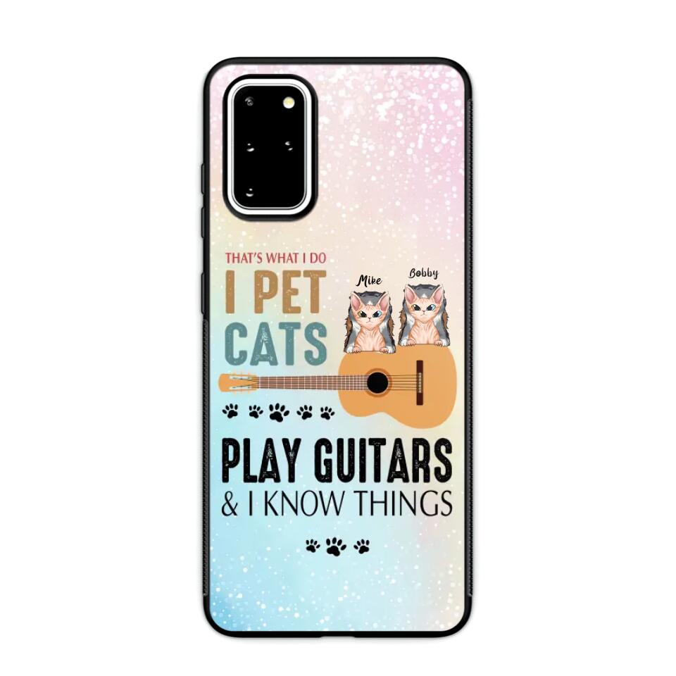 Personalized That's What I Do I Pet Cats And Play Guitars Phonecase 3D Printed PNHY1312