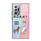 Personalized Mommy Unicorn Phonecase 3D Printed PNDT1312