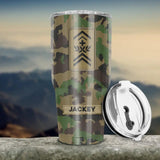 Personalized Swiss Soldier/ Veteran With Rank Camo Tumbler 30oz Printed 22DEC-HQ14