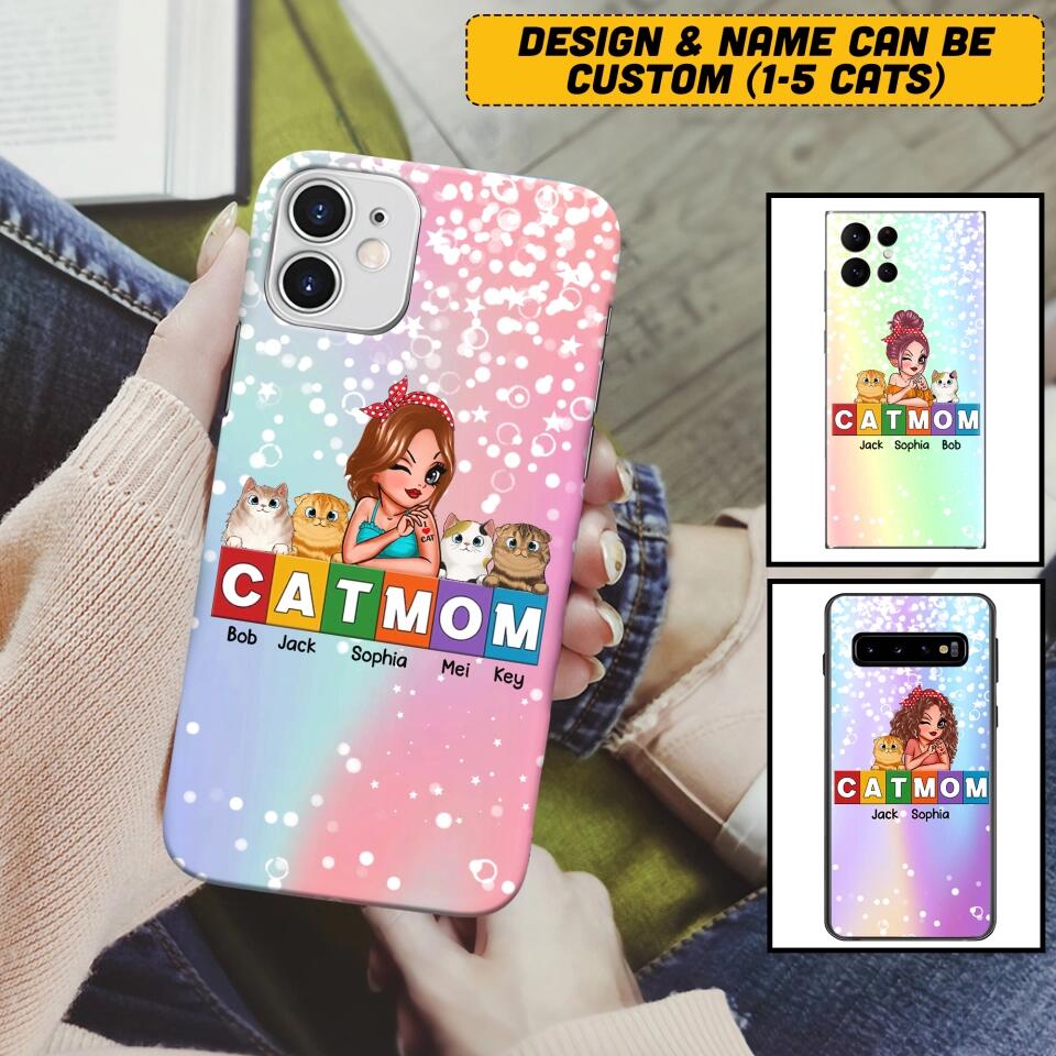 Personalized Cat Mom Phonecase 3D Printed PNHQ1512