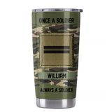 Personalized French Soldier/ Veteran Once A Solider Always A Solider Tumbler Printed 22DEC-DT15