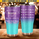 Personalized Grandma & Kid Name Tumbler 30oz Printed QTHQ1512