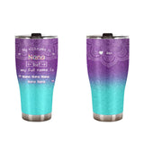 Personalized Grandma & Kid Name Tumbler 30oz Printed QTHQ1512