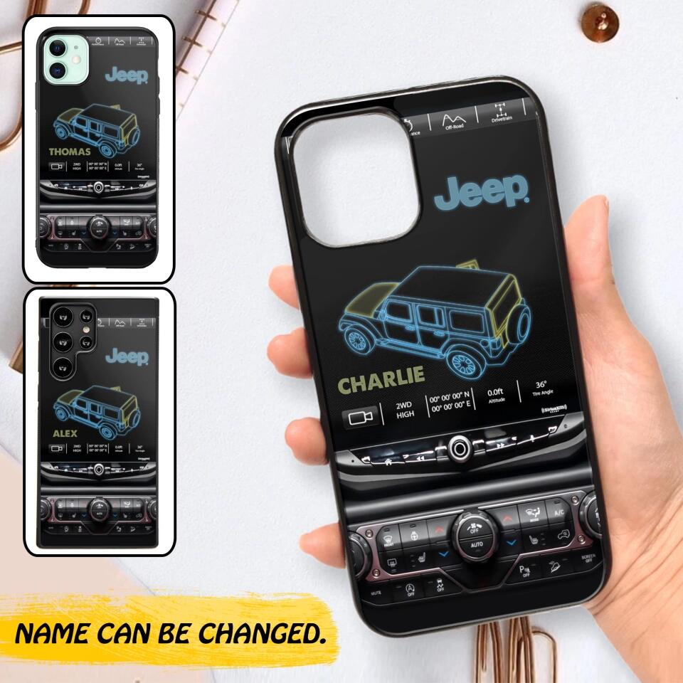 Personalized Jeep Phonecase 3D Printed 22DEC-HY15