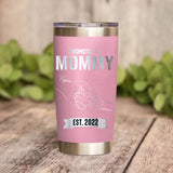 Personalized Promoted To Mommy/Daddy Laser Tumbler Printed QTDT1612