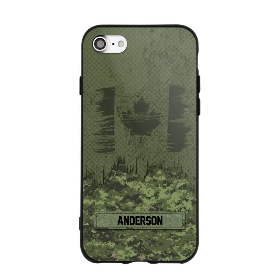 Personalized Canadian Soldier/Veteran Camo Phonecase 3D Printed 22DEC-DT15