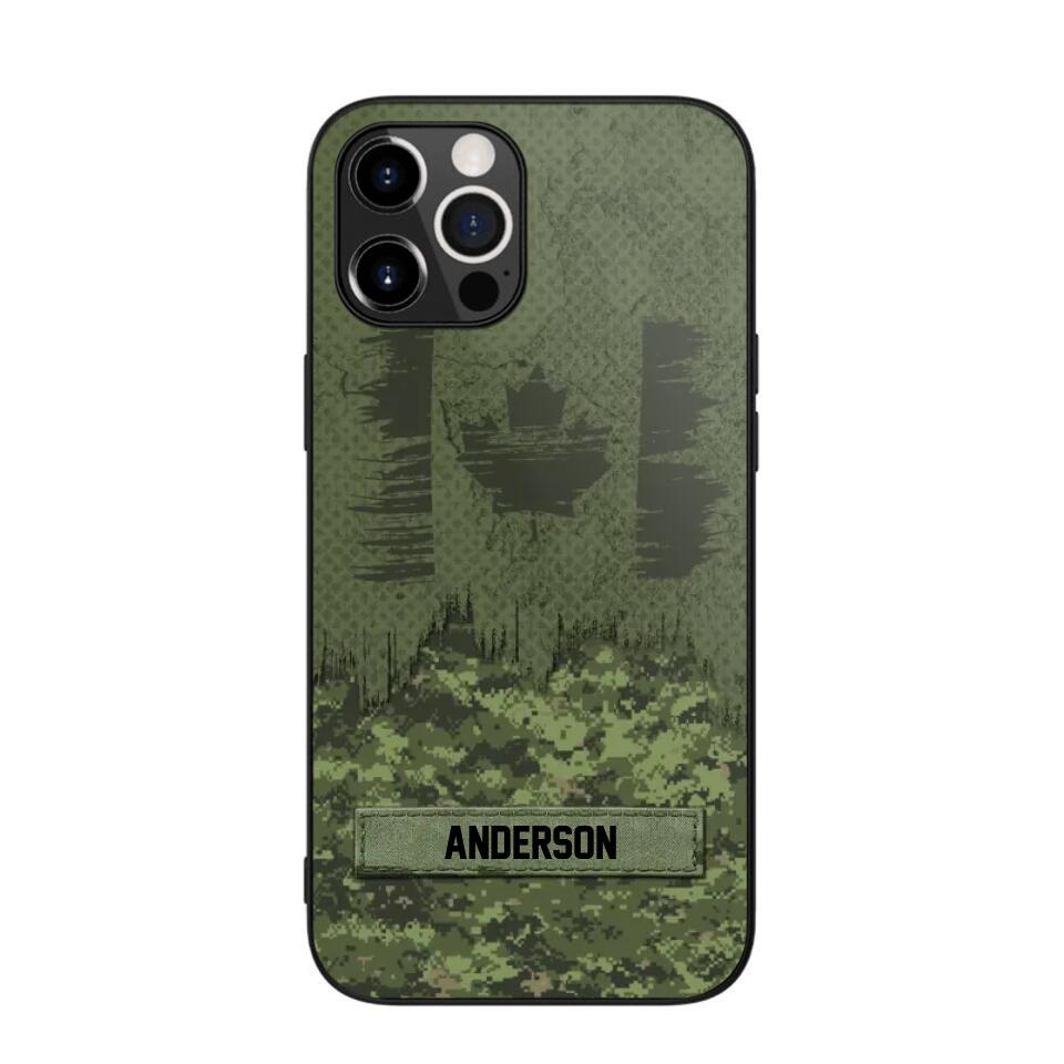 Personalized Canadian Soldier/Veteran Camo Phonecase 3D Printed 22DEC-DT15