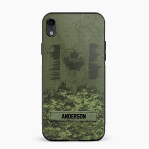 Personalized Canadian Soldier/Veteran Camo Phonecase 3D Printed 22DEC-DT15