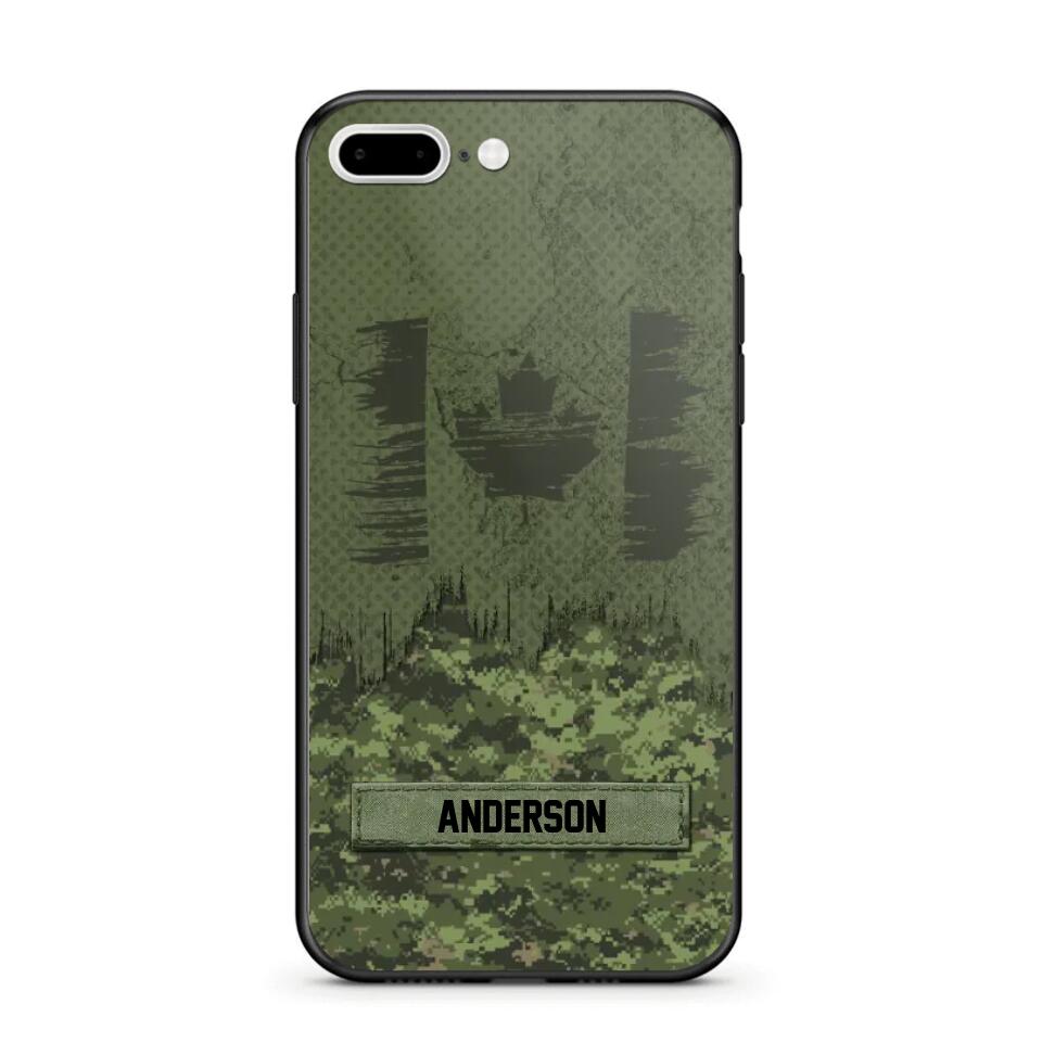 Personalized Canadian Soldier/Veteran Camo Phonecase 3D Printed 22DEC-DT15