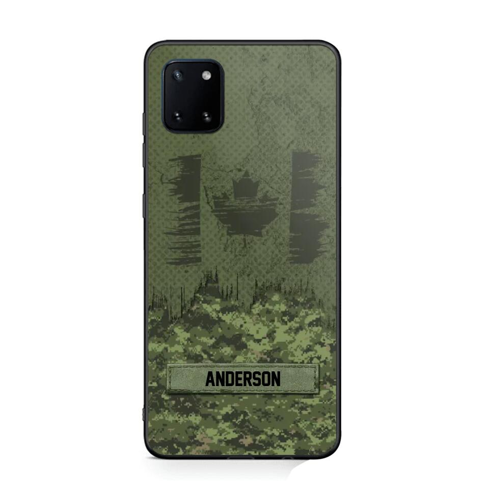 Personalized Canadian Soldier/Veteran Camo Phonecase 3D Printed 22DEC-DT15