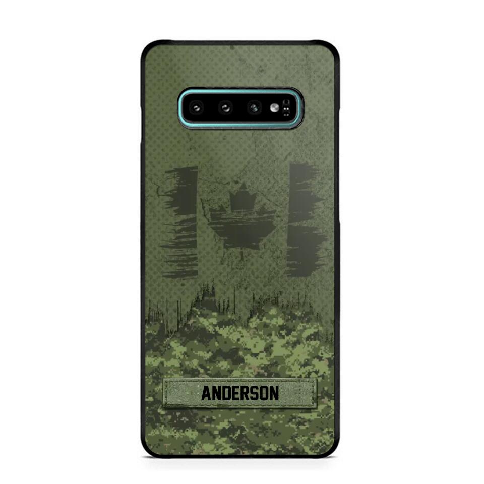 Personalized Canadian Soldier/Veteran Camo Phonecase 3D Printed 22DEC-DT15