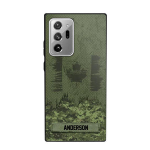 Personalized Canadian Soldier/Veteran Camo Phonecase 3D Printed 22DEC-DT15