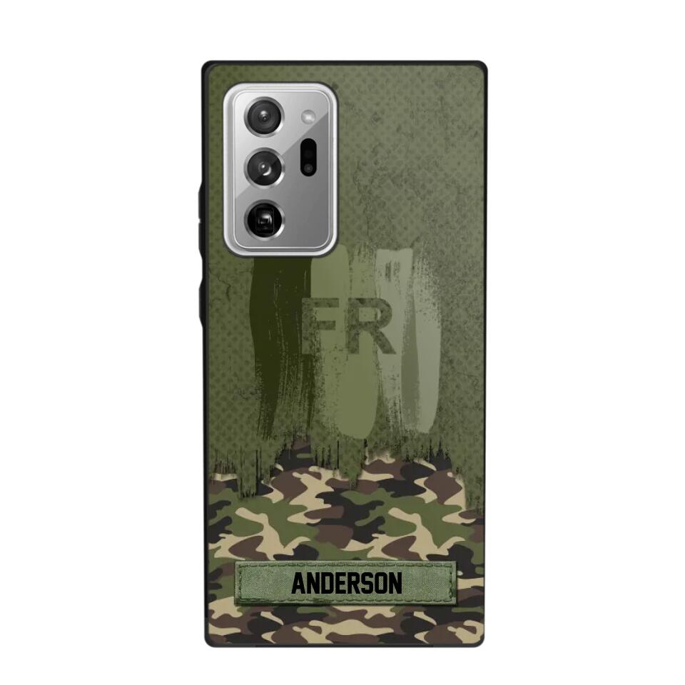 Personalized France Soldier/Veteran Camo Phonecase 3D Printed 22DEC-DT15