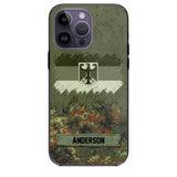 Personalized German Soldier/Veteran Camo Phonecase 3D Printed 22DEC-DT15