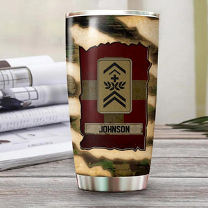 Personalized Swiss Solider/ Veteran Honor First Integrity Vigilance Service To Country   Camo Tumbler Printed QTHQ1912