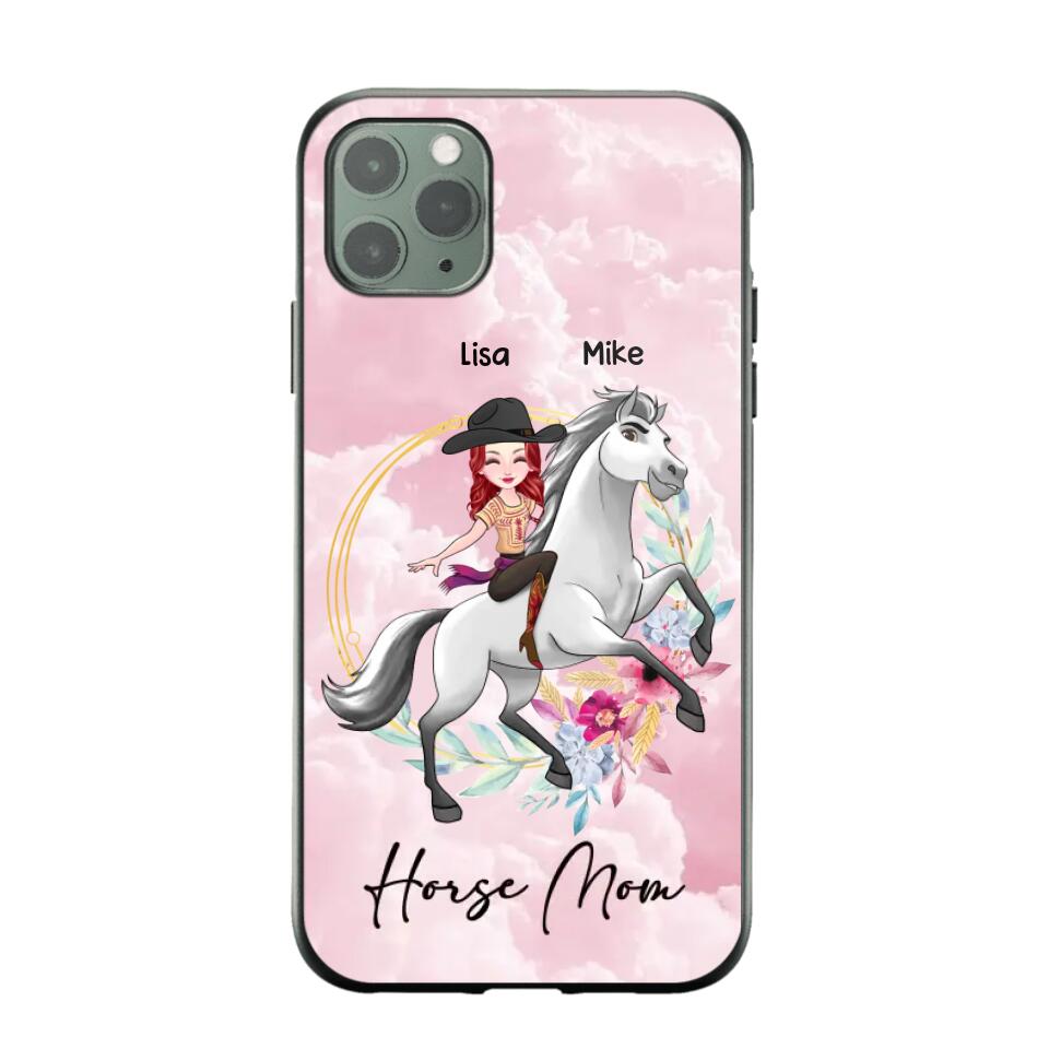 Personalized Horse Riding Girl Phonecase 3D Printed PNHY1912