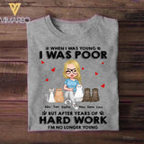 Personalized When I Was Young I Was Poor But After  Years Of Hard Work Cat Lovers Tshirt Printed 22DEC-HQ20