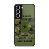 Personalized Once A Soldier Always A Soldier Sweden Soldier/ Veteran Rank Camo Phonecase 3D Printed 22DEC-DT14