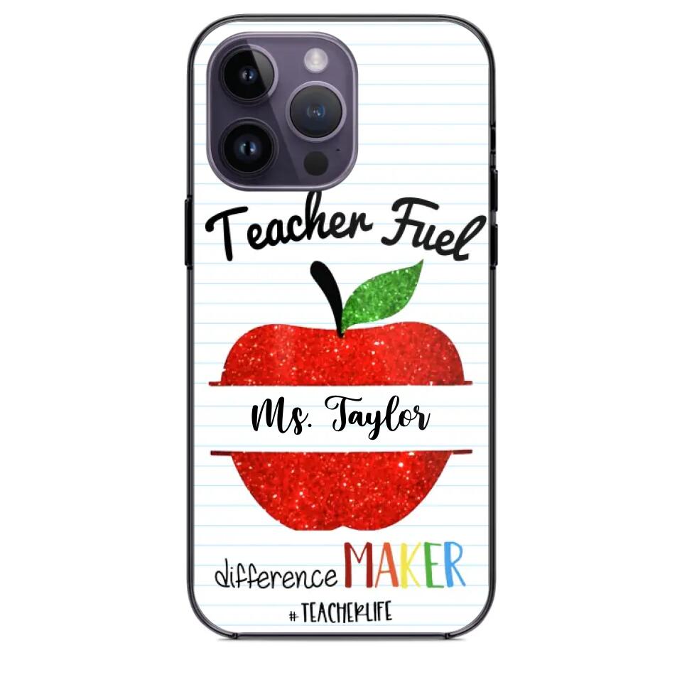 Personalized Teacher Fuel With Name Phonecase 3D Printed 22DEC-DT23