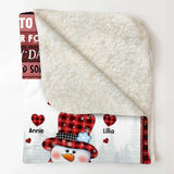 Personalized Grandma & Kid Christmas Gifts Quilt Blanket Printed 22DEC-HQ28