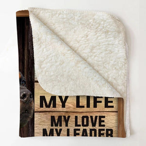 Personalized I Am Your Friend Your Partner You Are My Life My Love My Leader I Will Be Yours Faithful & True Till The Last beat Of My Heart I Am Your Rottweiler Quilt Blanket Printed QTHQ2812