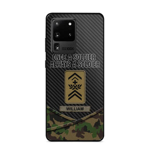 Personalized Swiss Once A Soldier Always A Soldier Camo Phonecase 3D Printed 23JAN-HY03