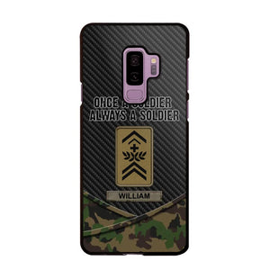 Personalized Swiss Once A Soldier Always A Soldier Camo Phonecase 3D Printed 23JAN-HY03