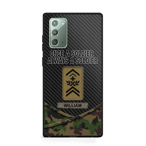 Personalized Swiss Once A Soldier Always A Soldier Camo Phonecase 3D Printed 23JAN-HY03