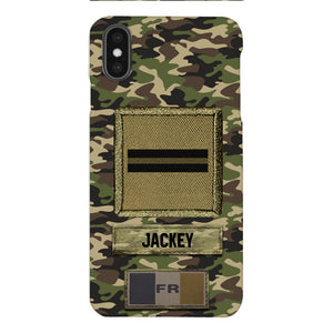 Personalized France Soldier Camo Phone Case Printed 25MAR-HQ26