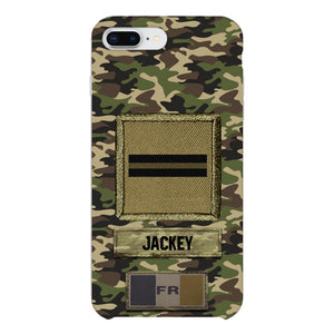 Personalized France Soldier Camo Phone Case Printed 25MAR-HQ26