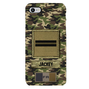 Personalized France Soldier Camo Phone Case Printed 25MAR-HQ26