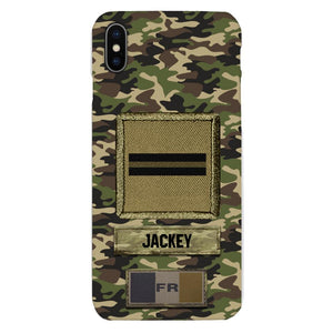 Personalized France Soldier Camo Phone Case Printed 25MAR-HQ26