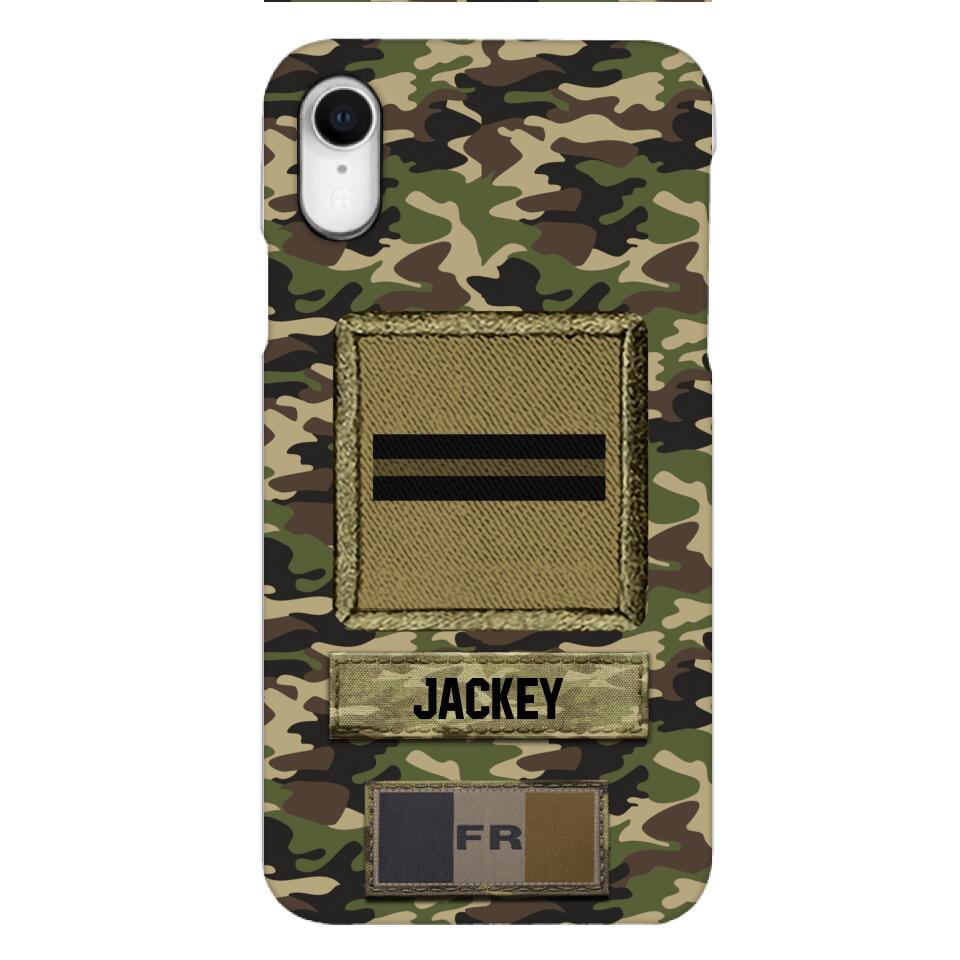 Personalized France Soldier Camo Phone Case Printed 25MAR-HQ26