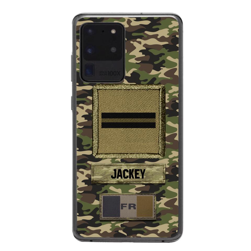 Personalized France Soldier Camo Phone Case Printed 25MAR-HQ26