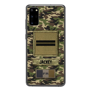 Personalized France Soldier Camo Phone Case Printed 25MAR-HQ26