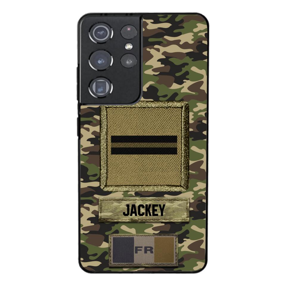 Personalized France Soldier Camo Phone Case Printed 25MAR-HQ26