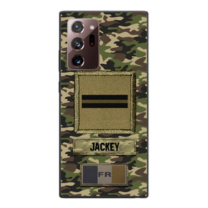 Personalized France Soldier Camo Phone Case Printed 25MAR-HQ26