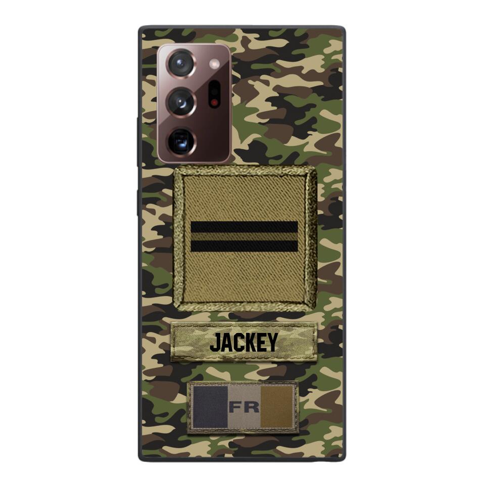 Personalized France Soldier Camo Phone Case Printed 25MAR-HQ26