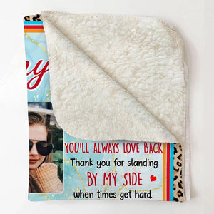 Personalized To My Besties I Love You Your Own Image Quilt Blanket Printed PNHY0401