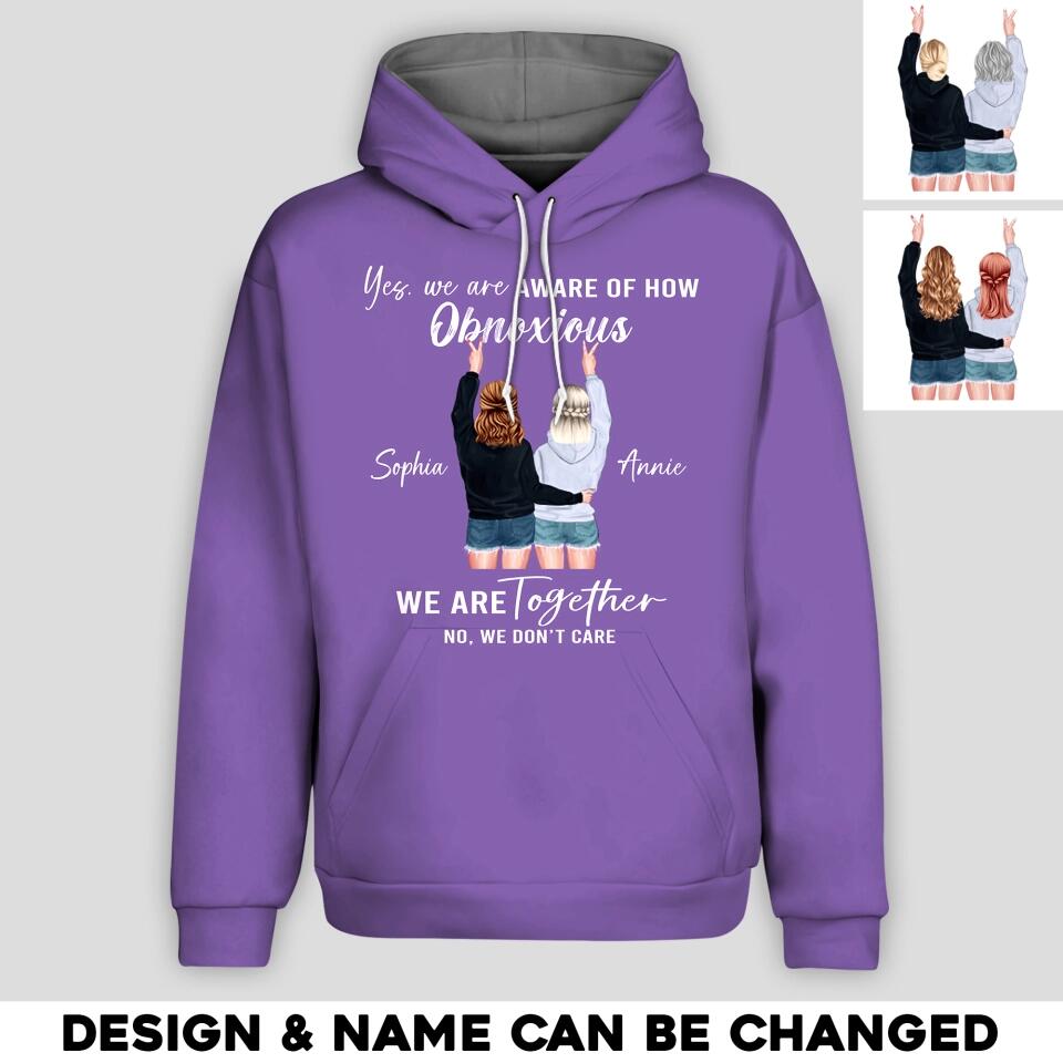 Personalized Bestie We Are Together Hoodie Printed QTHQ060123