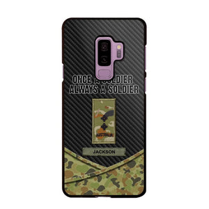 Personalized Australian Once A Soldier Always A Soldier Camo Phonecase 3D Printed 23JAN-HY03