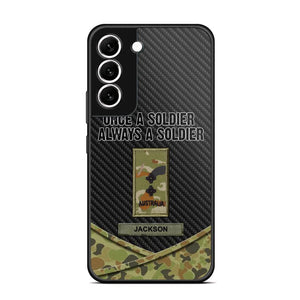 Personalized Australian Once A Soldier Always A Soldier Camo Phonecase 3D Printed 23JAN-HY03