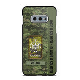 Personalized Canadian Soldier/ Veteran Once A Soldier Always A Soldier Camo Phonecase 3D Printed QTDT1001