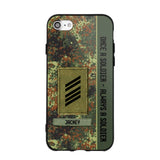 Personalized German Soldier/ Veteran Once A Soldier Always A Soldier Camo Phonecase 3D Printed QTDT1001