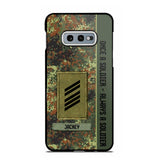 Personalized German Soldier/ Veteran Once A Soldier Always A Soldier Camo Phonecase 3D Printed QTDT1001