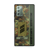 Personalized German Soldier/ Veteran Once A Soldier Always A Soldier Camo Phonecase 3D Printed QTDT1001