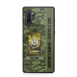 Personalized Canadian Soldier/ Veteran Once A Soldier Always A Soldier Camo Phonecase 3D Printed QTDT1001