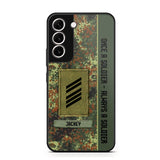 Personalized German Soldier/ Veteran Once A Soldier Always A Soldier Camo Phonecase 3D Printed QTDT1001