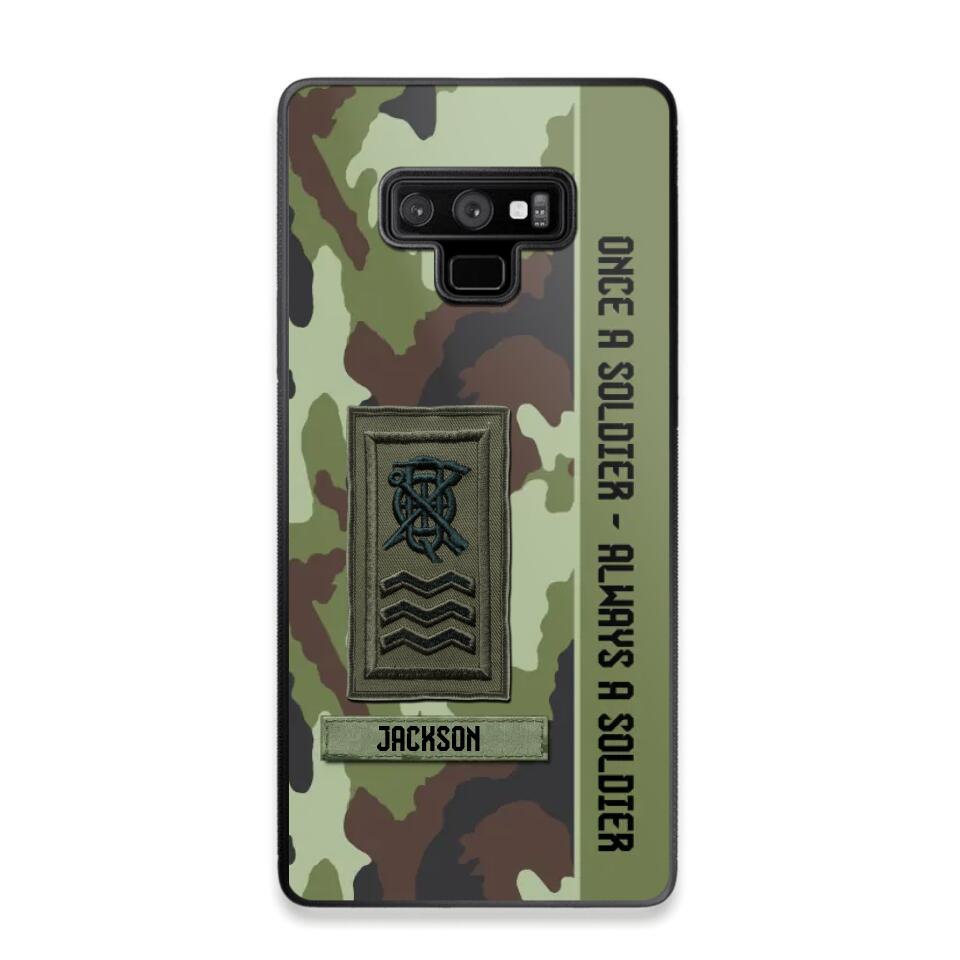 Personalized Irish Soldier/ Veteran Once A Soldier Always A Soldier Camo Phonecase 3D Printed QTDT1001