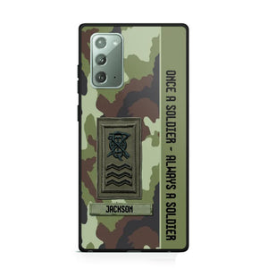 Personalized Irish Soldier/ Veteran Once A Soldier Always A Soldier Camo Phonecase 3D Printed QTDT1001